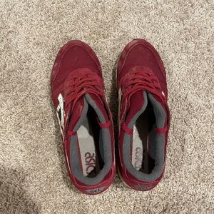 ASICS red sneakers 10.5
